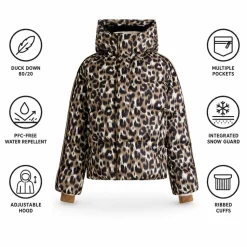 Giubbotto tecnico Fusalp Ada Leopard Leopard Flou Savane