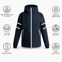 Giubbotto tecnico Fusalp Amwo Marin Noir Neige