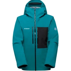 Giubbotto tecnico Mammut Stoney Hs Hooded Jacket Men Deep Teal Black