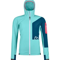 Giubbotto tecnico Ortovox Berrino Hooded Jkt W Ice Waterfall