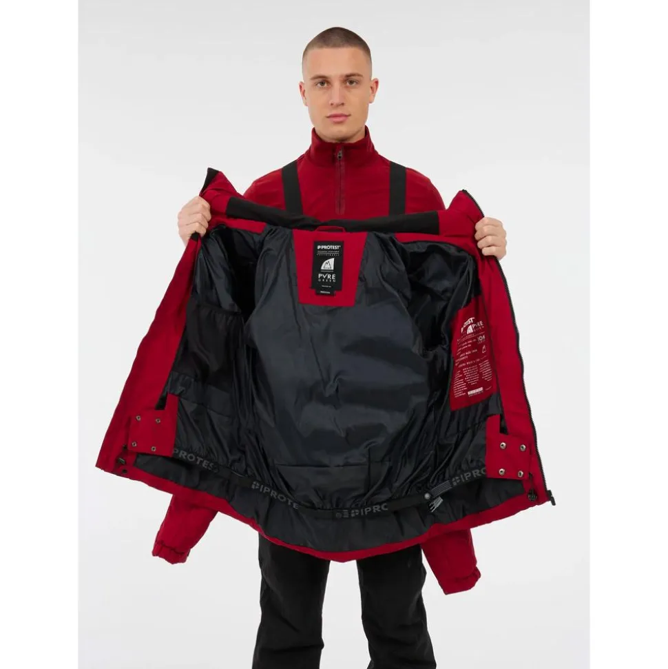 Giubbotto tecnico Protest PrtSuperior Snow Jacket Velvet Red