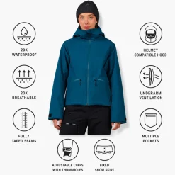 Giubbotto tecnico Rossignol W Rochrun Insulated Jacket Deep Lake