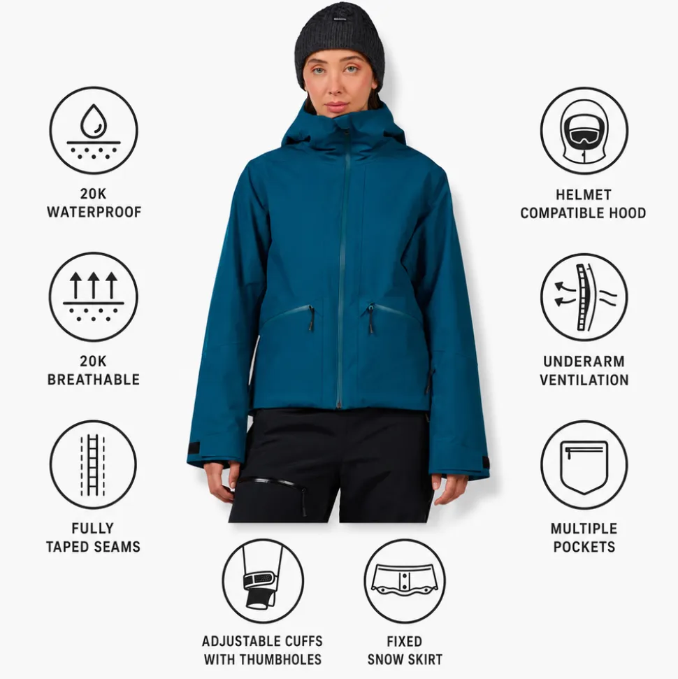 Giubbotto tecnico Rossignol W Rochrun Insulated Jacket Deep Lake