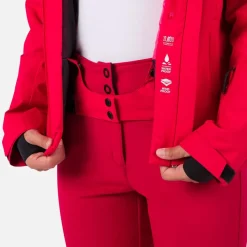 Giubbotto tecnico Rossignol W Strawpile Jkt Ruby Red