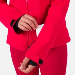 Giubbotto tecnico Rossignol W Strawpile Jkt Ruby Red