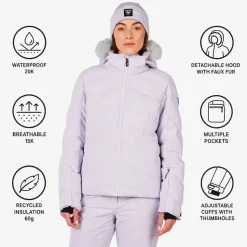 Giubbotto tecnico Rossignol W Staci Insulated Jacket Galactic Lilac