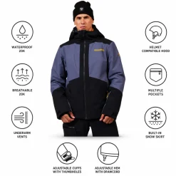 Giubbotto tecnico Rossignol Rochrun Insulated Jacket True Night Blue