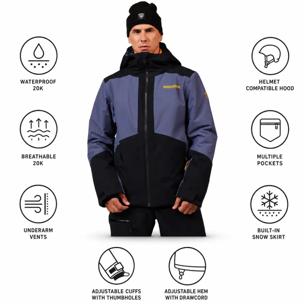 Giubbotto tecnico Rossignol Rochrun Insulated Jacket True Night Blue