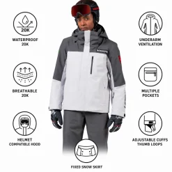 Giubbotto tecnico Rossignol Hero Velika Insulated Jacket Soft Grey
