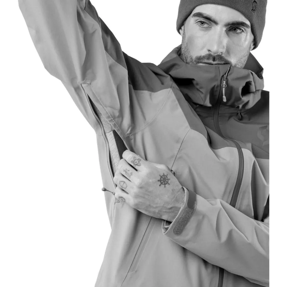 Giubbotto tecnico Scott M's Explorair 3L Jacket Bread Brown Black