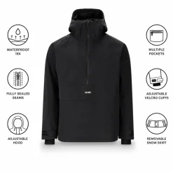Giubbotto tecnico Slope Ruki M's Ski Anorak Black