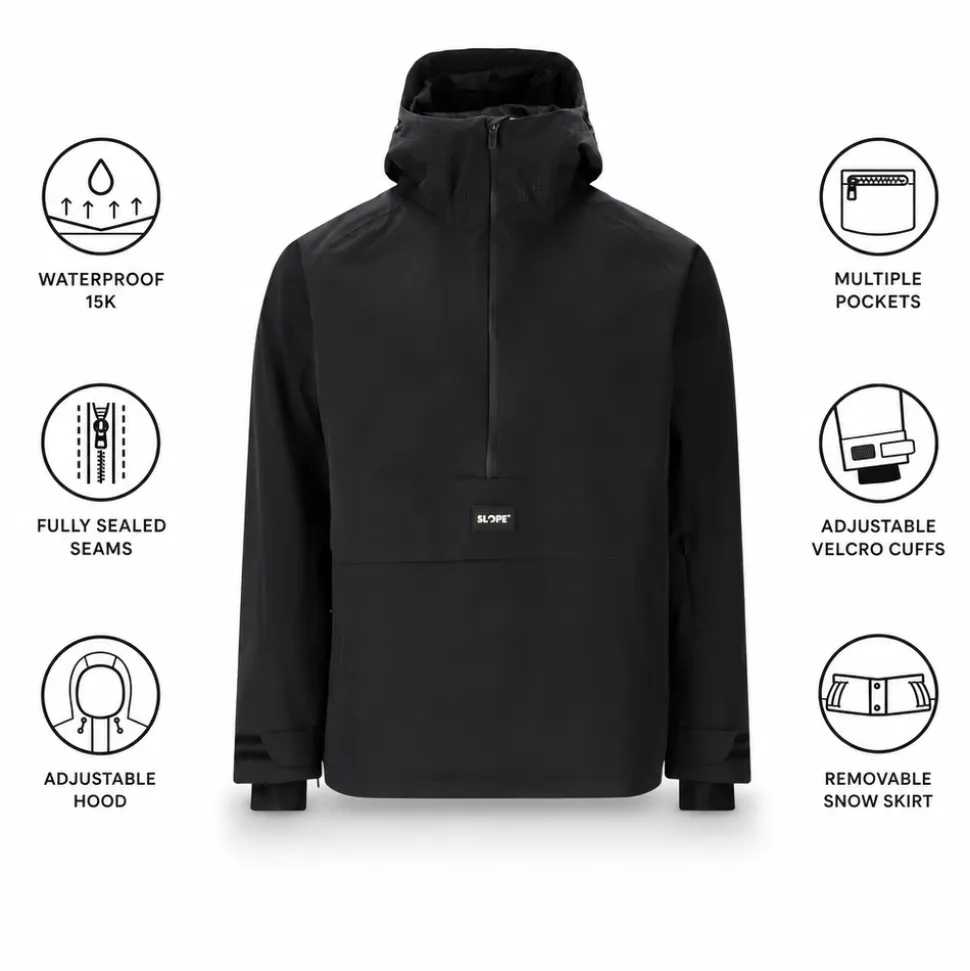 Giubbotto tecnico Slope Ruki M's Ski Anorak Black