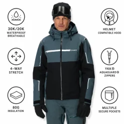 Giubbotto tecnico Spyder Titan Jacket Black 2