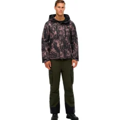 Giubbotto tecnico Superdry Hooded Ski Shell Jacket M's Woodgrain Print