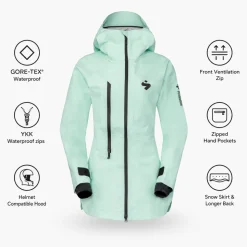 Giubbotto tecnico Sweet Protection Crusader X Gore-Tex Jacket W Turquoise