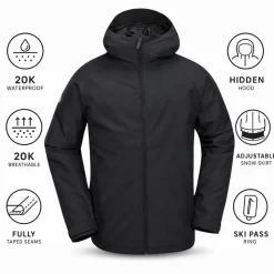 Giubbotto tecnico Volcom 2836 Ins Jacket Black