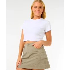 Gonna Rip Curl Cruisin Cargo Mini Skirt Sage