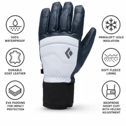 Guanti Black Diamond Women's Spark Gloves Charcoal Belay Blue