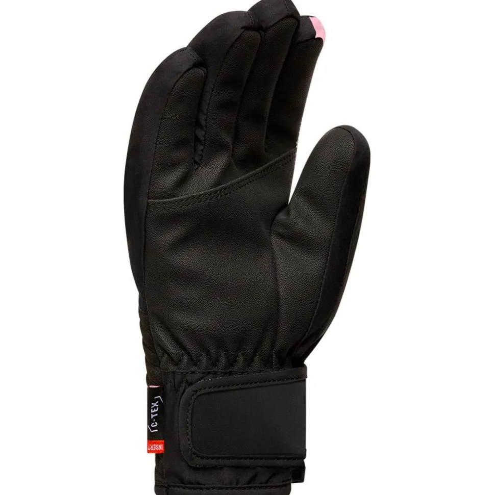 Guanti Cairn Elena Junior C-Tex Black Powder Pink