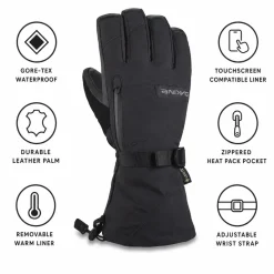 Guanti Dakine Leather Titan Gore-Tex Glove Black