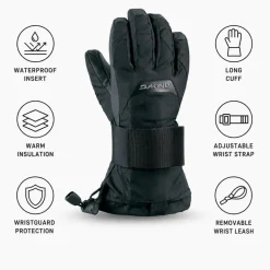 Guanti Dakine Youth Wristguard Glove Black