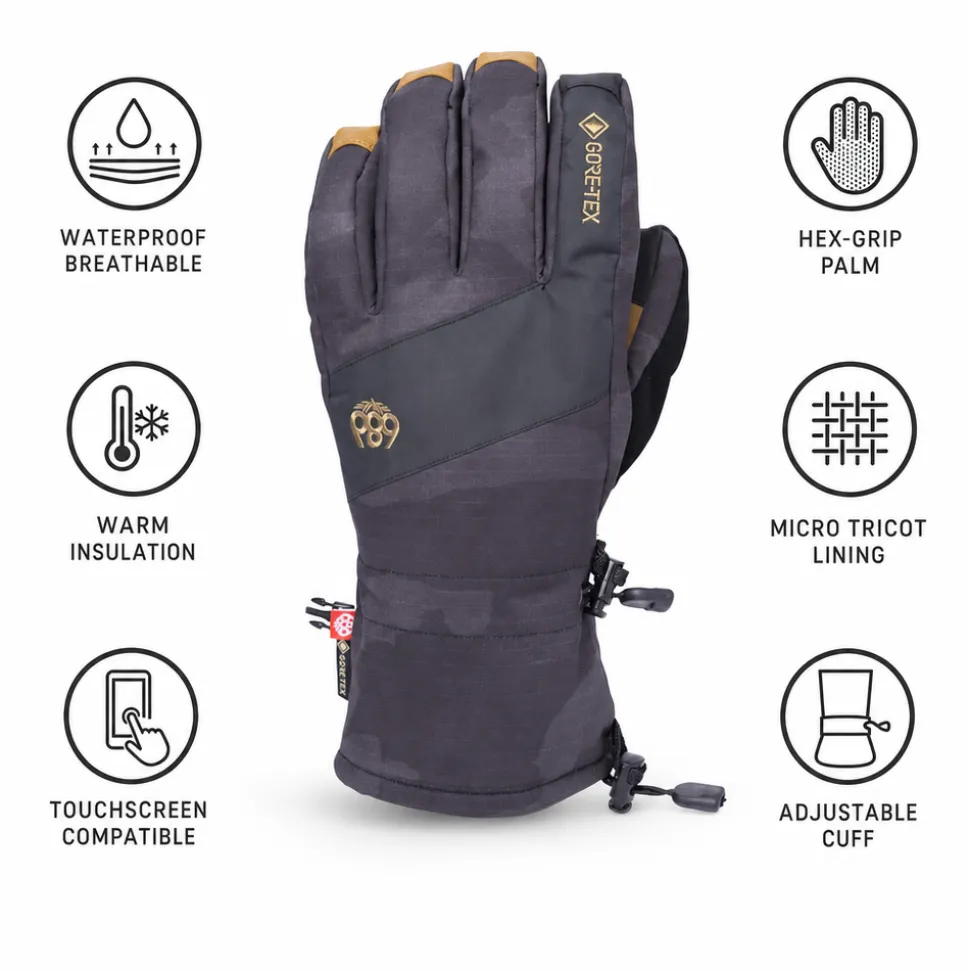 Guanti 686 Gore-Tex Linear Glove Black Camo