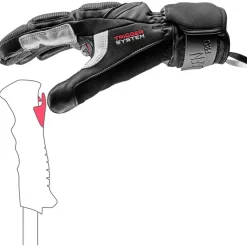 Guanti Leki Griffin Pro 3D Black White