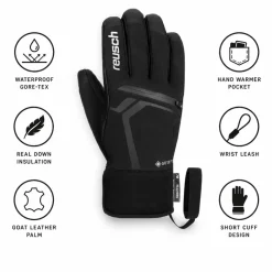 Guanti Reusch Down Spirit Gore-Tex Sc Black Silver