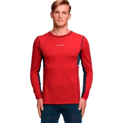Intimo Tecnico Bjorn Daehlie Performance Wool Long Sleeve Crimson