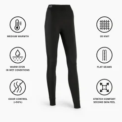 Intimo Tecnico Damart Sport Collant Energy Thermolactyl 3 W Noir
