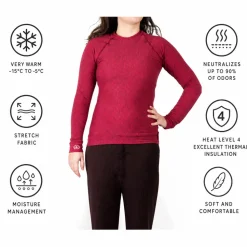 Intimo Tecnico Damart Sport Comfort Thermolactyl 4 W Rose Chine