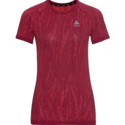 Intimo Tecnico Odlo Blackcomb Light Eco BI Top Crew Neck S/S Raspberry Fudge/ Space Dye