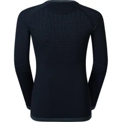 Intimo Tecnico Odlo Performance Warm Kids Top Crew Neck Ls Black Black