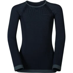 Intimo Tecnico Odlo Performance Warm Kids Top Crew Neck Ls Black Black