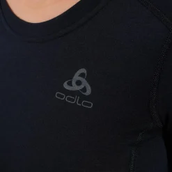 Intimo Tecnico Odlo Top Crew Neck L/S Merino 200 W Black