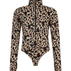 Intimo Tecnico Protest PrtCosmic 1/4 Body Zip Top Bamboo Beige