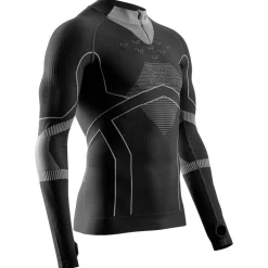 Intimo Tecnico X Bionic Code Energy Accumulator Light Shirt Ls 1/2 Zip Black Light Grey