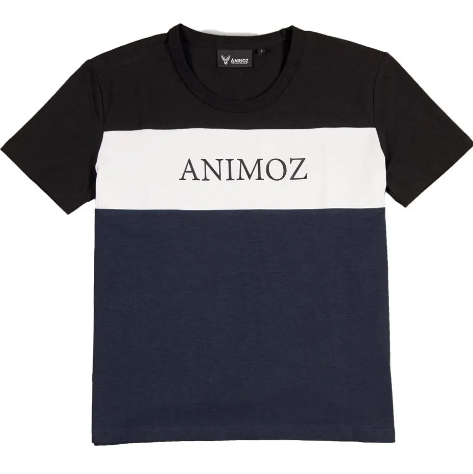 Maglietta Animoz Inyo Bleu Blanc Noir