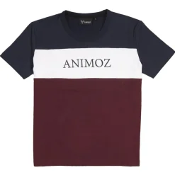 Maglietta Animoz Uzio Bleu Blanc Bordeaux
