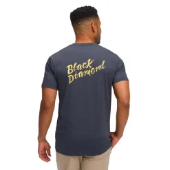 Maglietta da arrampicata Black Diamond M Shredded Short Sleeve Tee Shirt Charcoal