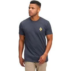 Maglietta da arrampicata Black Diamond M Shredded Short Sleeve Tee Shirt Charcoal