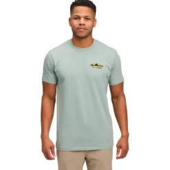 Maglietta da arrampicata Black Diamond M Mountainscape Short Sleeve Tee Shirt Agave