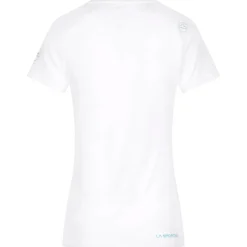 Maglietta da arrampicata La Sportiva Retro T-Shirt W White Malibu Blue