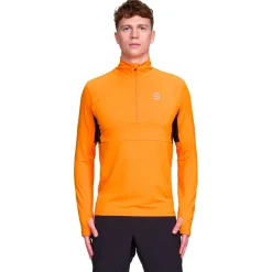 Maglietta da trail Bjorn Daehlie Long Sleeve Run Orange Popsicle