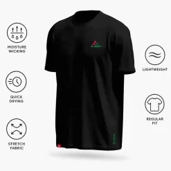 Maglietta da trail Bv Sport Haut Technique Light Pays Basque Noir