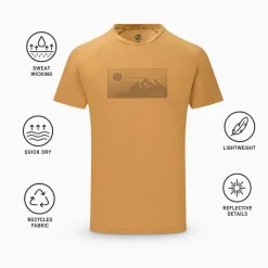 Maglietta da trail DARE2B Tech II tee Wood Brown