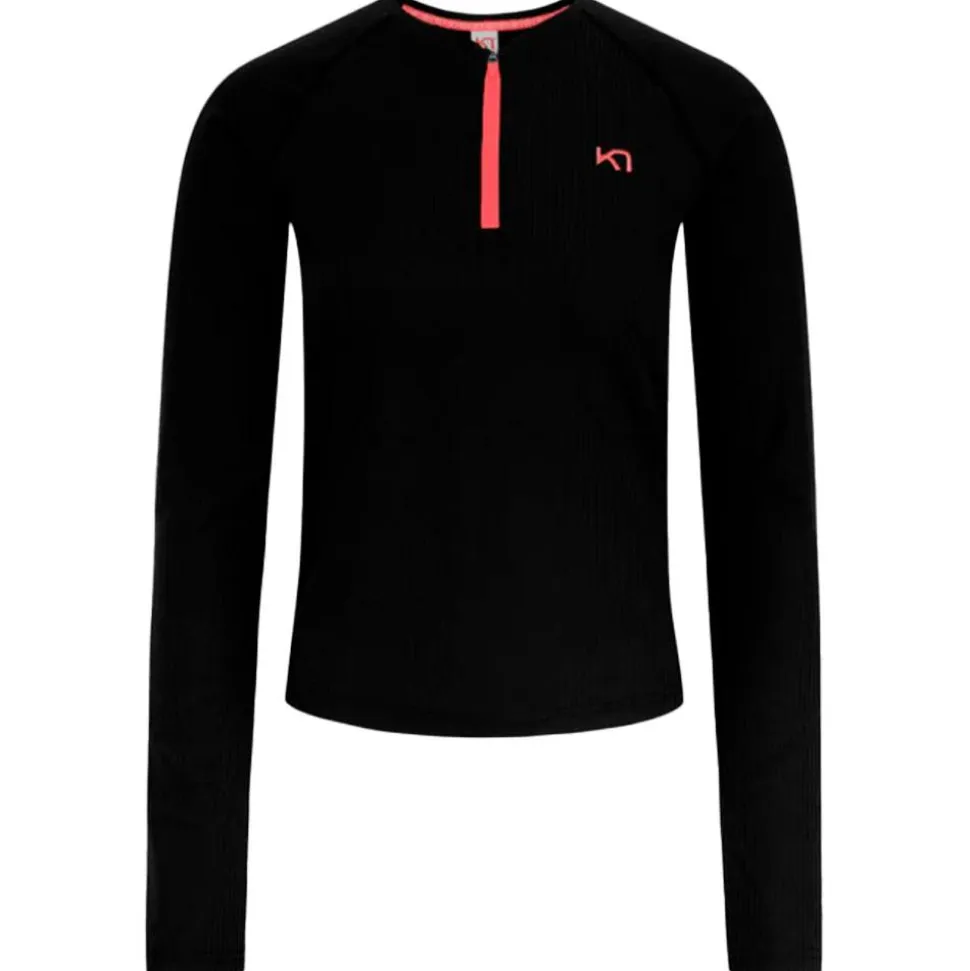 Maglietta da trail Kari Traa Linnea Long Sleeve Black