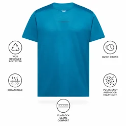 Maglietta da trail La Sportiva Pure T-Shirt Night Sky Chalk