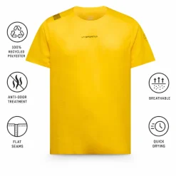 Maglietta da trail La Sportiva Pure T-Shirt Yellow Black
