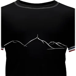Maglietta da trail Le Colibri Frenchy L’auvergnat Noir